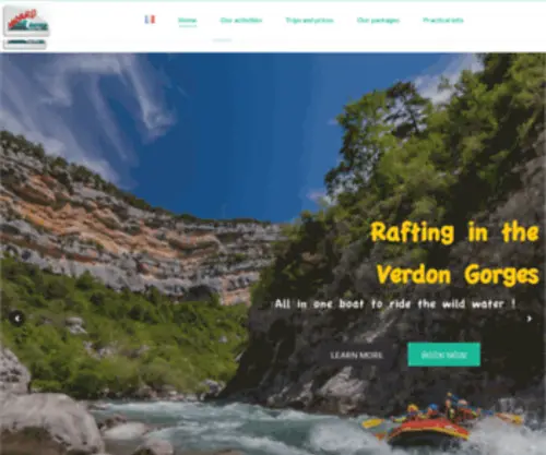 Rafting-Verdon.com(Découvrez nos activités aquatiques) Screenshot