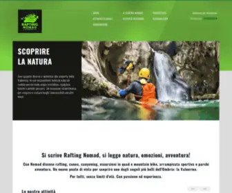 Raftingnomad.com(Rafting Nomad Valnerina Umbria) Screenshot