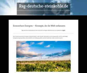 Rag-Deutsche-Steinkohle.de(Erneuerbare Energien) Screenshot