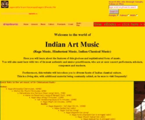 Ragaculture.com(Indian classical music) Screenshot