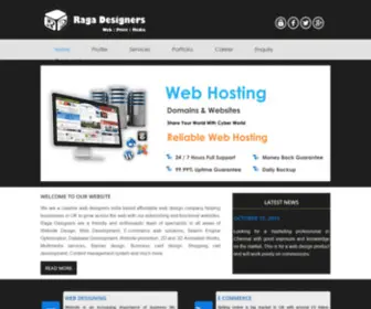 Ragadesigners.co.in(Best CMS Software Company in Chennai) Screenshot