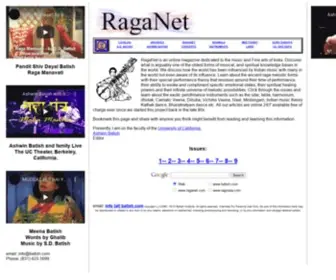 Raganet.com(An educational magazine on music of India featuring raga theory) Screenshot