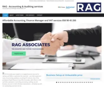 Ragassociates.com(Accounting, Auditing, VAT, Finance Manager Services in Dubai) Screenshot