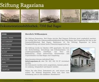 Ragaziana.ch(Stiftung Ragazina) Screenshot