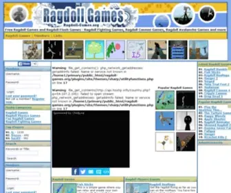 Ragdoll-Games.org(Ragdoll games) Screenshot
