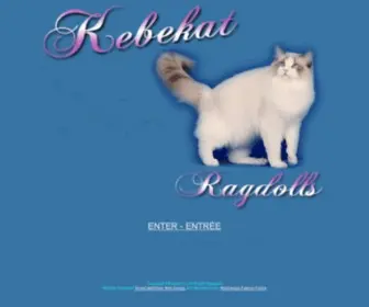 Ragdoll.ca(Kebekat Ragdolls) Screenshot