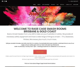 Ragecagesmashroom.com.au(Smash Room Brisbane) Screenshot