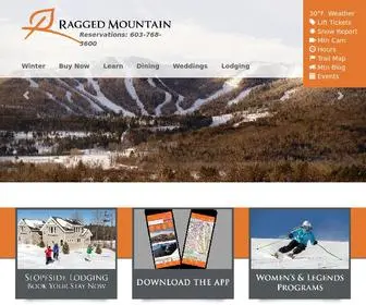 Raggedmountainresort.com(Ragged Mountain Resort) Screenshot
