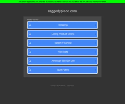 Raggedyplace.com(Raggedyplace) Screenshot
