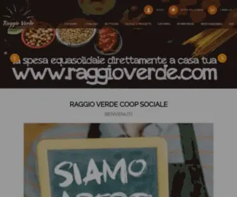 Raggioverde.com(Commercio equo e solidale) Screenshot