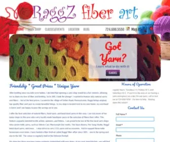 RaggzFiberart.com(Pittsburgh Yarn & Fiber Shop for Knitting) Screenshot