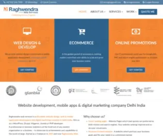 Raghwendra.com(Website development) Screenshot