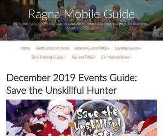 Ragnamobileguide.com(The best Ragnarok Mobile) Screenshot