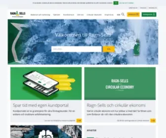Ragnsells.se(Välkommen till miljöföretaget Ragn) Screenshot