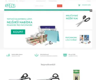 Ragos.cz(Textilní galanterie a látky) Screenshot