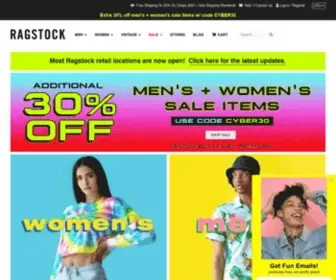 Ragstock.com(New & Recycled Clothing And Accessories) Screenshot