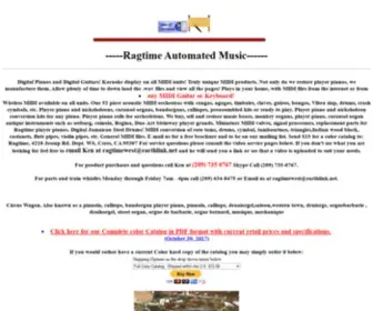 Ragtimewest.com(Ragtime Nickelodeons) Screenshot