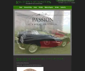 Ragtops.com(Ragtops and Roadsters) Screenshot