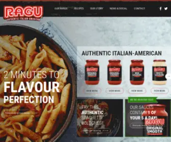 Ragu.co.uk(Ragu Pasta Sauce) Screenshot