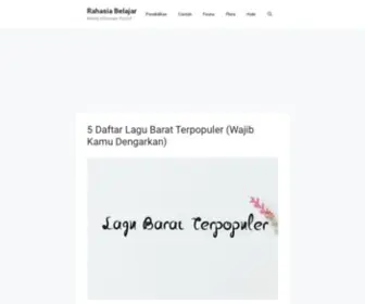 Rahasiabelajar.com(Rahasia Belajar) Screenshot