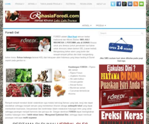 Rahasiaforedi.com(Obat Kuat) Screenshot