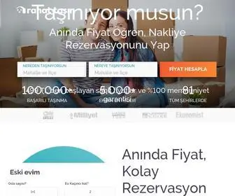 Rahattasin.com(Evden Eve Nakliyat. 3 Dakikada Özel Fiyatını Online Hesapla) Screenshot
