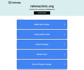 Rahmaclinic.org(Rahma clinic) Screenshot