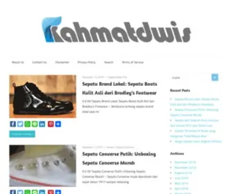 Rahmatdwis.com(All About Shoes) Screenshot