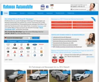 Rahmen-Automobile.de(EU-Autohändler) Screenshot