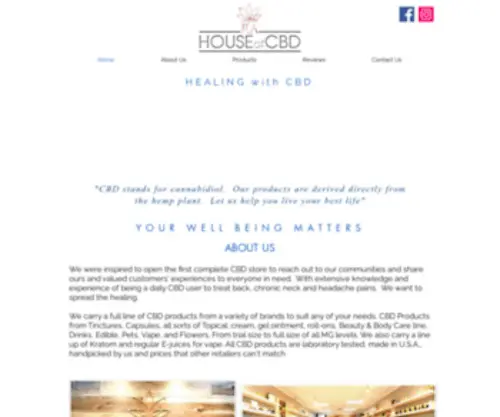 Rahouseofcbd.com(CBD Store) Screenshot