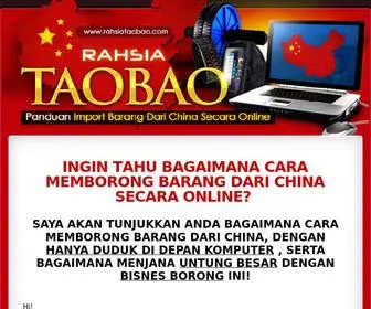 Rahsiataobao.com(Panduan Borong Barang China Secara Online) Screenshot