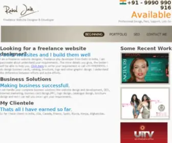 Rahulj.in(Freelance Website Designer in Delhi) Screenshot