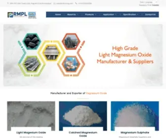 Rahulmag.com(Magnesium Oxide Manufacturer) Screenshot