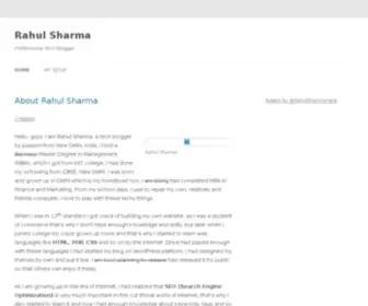 Rahulsharmahere.in(Rahul Sharma) Screenshot