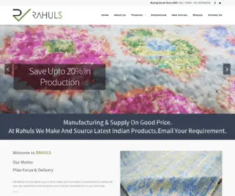 Rahuls.in(Manufacturers & Exporters of) Screenshot