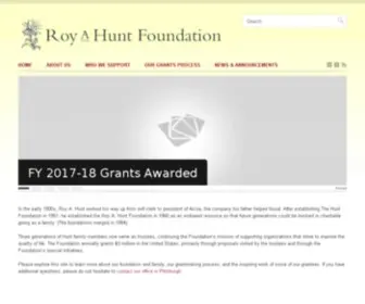 Rahuntfdn.org(Roy A) Screenshot