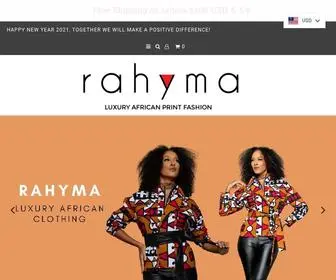 Rahyma.com(RAHYMA-Handmade African Print Clothing) Screenshot