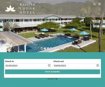 Raiatea-Lodge-Hotel.com(Hotel Raiatea Lodge) Screenshot