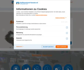Raiba-Rastede.de(Raiffeisenbank Rastede eG) Screenshot