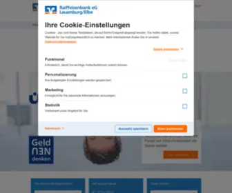 Raibalauenburg.de(Raiffeisenbank eG Lauenburg/Elbe) Screenshot