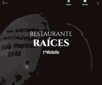 Raicescarlosmaldonado.es(Restaurante Raices) Screenshot