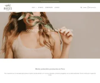 Raices.pe(Create an Ecommerce Website and Sell Online) Screenshot