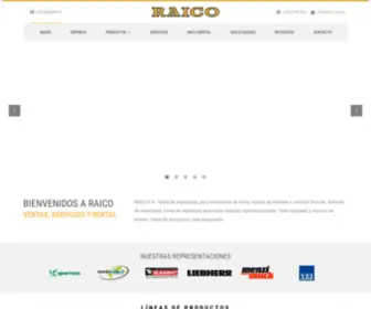 Raico.com.uy(Raico Uruguay Venta de maquinaria para movimiento de tierra) Screenshot