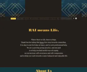 Raicounseling.com(RAI Counseling Services) Screenshot