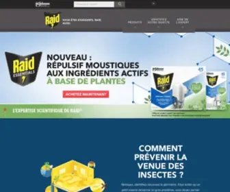 Raid.tm.fr(Ne laissez pas les insectes s'introduire chez vous. Apprenez à les combattre avec Raid®) Screenshot