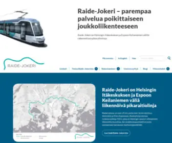 Raidejokeri.info(Parempaa palvelua poikittaiseen joukkoliikenteeseen) Screenshot