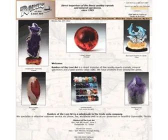 Raiderocks.com(Crystals and Minerals from around the world) Screenshot