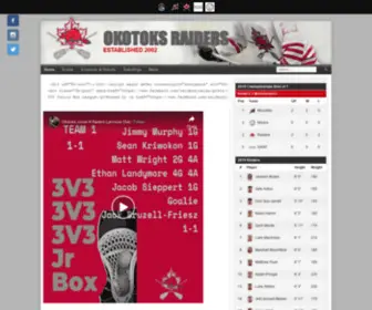 Raiderslacrosse.com(Established 2002) Screenshot