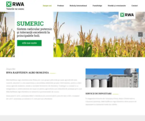 Raiffeisen-Agro.ro(RWA Raiffeisen Agro România) Screenshot