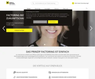 Raiffeisen-Factorbank.at(Erfolgreiche Unternehmen verkaufen ihre Produkte und ihre Forderungen. Raiffeisen Factor Bank) Screenshot